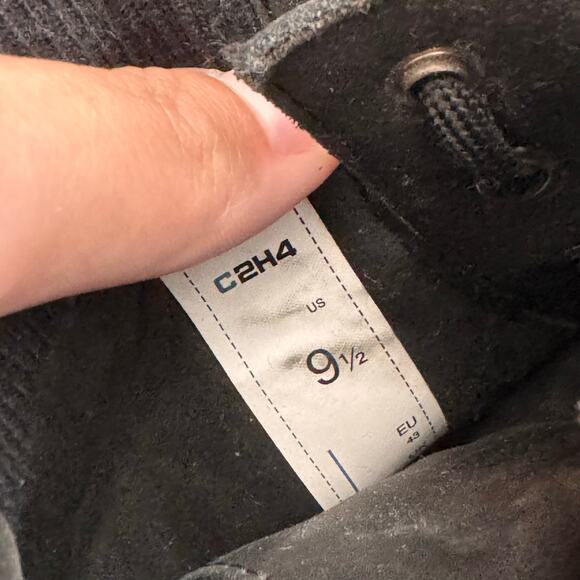 C2h4 Boson Leather Ankle Zipper Boots Black Sz 9.5 / 43 main image 10